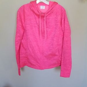 Danskin athletic full-zip pink heather hoodie